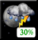 Thursday Night: A chance of showers and thunderstorms. Mostly cloudy, with a low around 69. Chance of precipitation is 30%. Thursday Night: Chance Showers And Thunderstorms