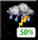 Saturday Night: Chance Showers And Thunderstorms